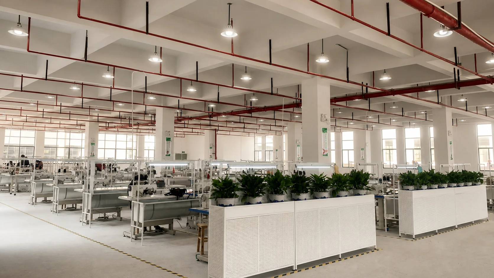Textile factory production workshop